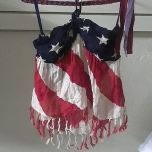 Ralph Lauren Denim & Supply American Flag Crop Top